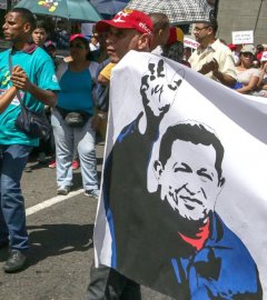 Manifestación de chavistas a favor de Maduro. EFE