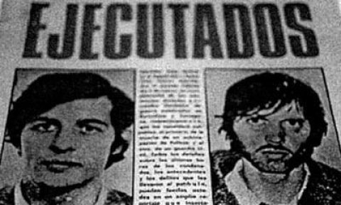 La noticia de la ejecución de Puig Antich y Heinz Chez, en 1974.