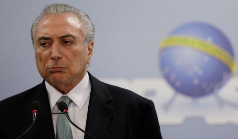 Temer, durante una rueda de prensa en Brasilia este jueves. REUTERS/Ueslei Marcelino