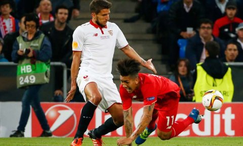 El jugador del Sevilla durante la reciente final de la Europa League. / REUTERS