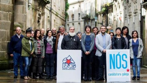 Presentación de la candidatura del BNG-Nós Candidatura Galega por la provincia de A Coruña para el 26-J. ÓSCAR CORRAL (EFE)