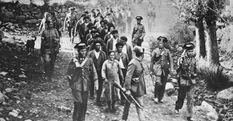 Imagen de la represión tras la revolución asturiana de 1934