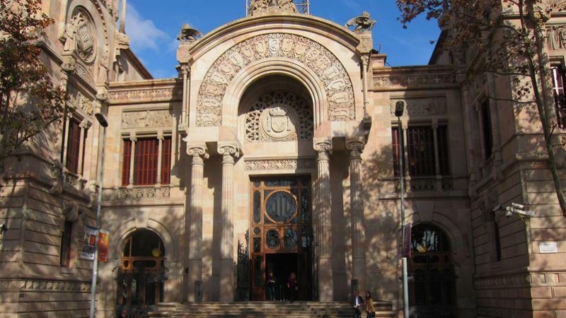Fachada del Palau de Justícia, sede del TSJC y de la Audiencia de Barcelona. E.P.