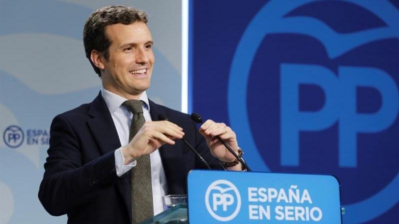 El vicesecretario de comunicación del Partido Popular, Pablo Casado. - EFE