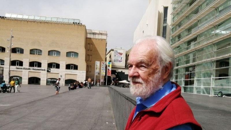 El geògraf urbà David Harvey ha estat Barcelona per presentar el seu darrer llibre. ANDER ZURIMENDI