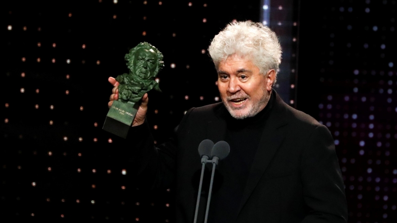 El director Pedro Almodovar  en la Gala de los Goya -  REUTERS/Jon Nazca