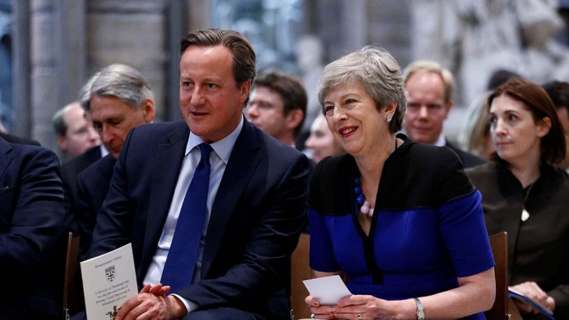 David Cameron y Theresa May en un acto oficial. REUTERS/Archivo.