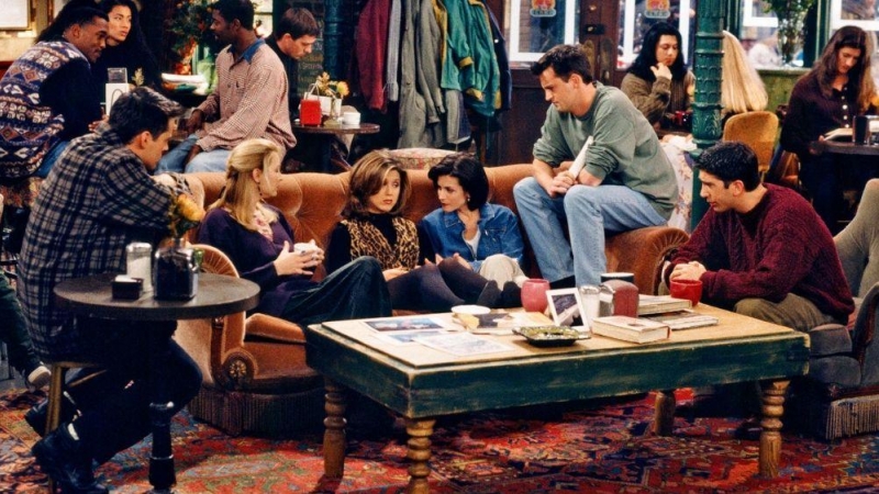 Escena de 'Friends' en Central Perk.
