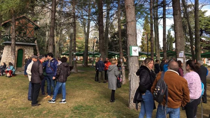 Movilizaciones en Jardinillos de Palencia para evitar la tala de árboles. TWITTER