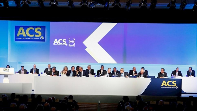 Imagen de la última junta de cccionistas de ACS. E.P.