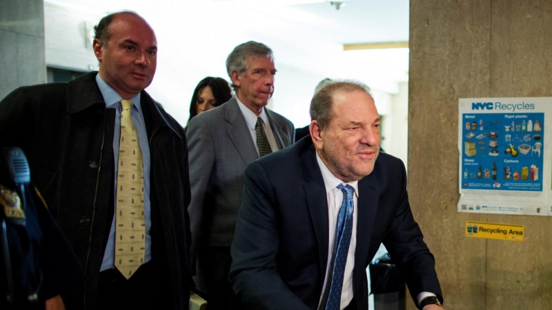 Harvey Weinstein llegando este lunes a la sede en la que se celebraba el jucio | Reuters