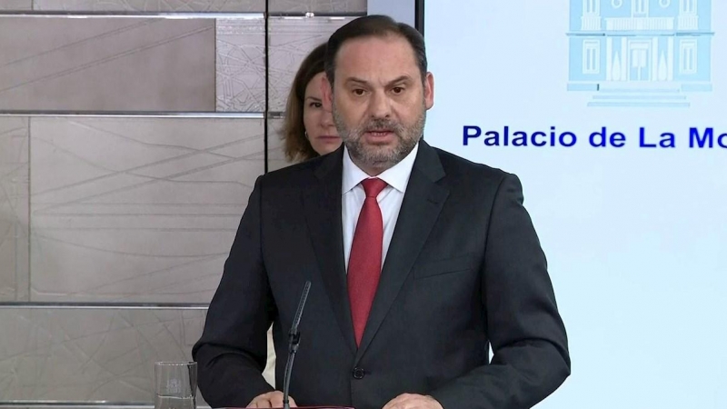 El ministro de Transporte José Luis Ábalos en rueda de prensa./ EFE