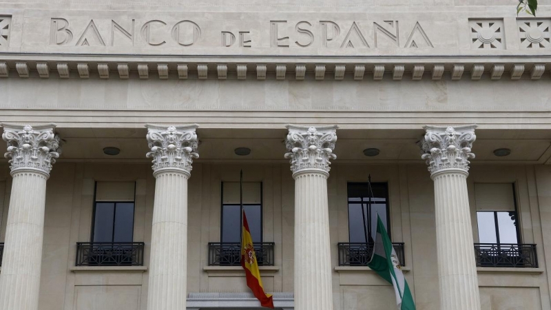 Edificio del Banco de España en Málaga. E.P./Álex Zea