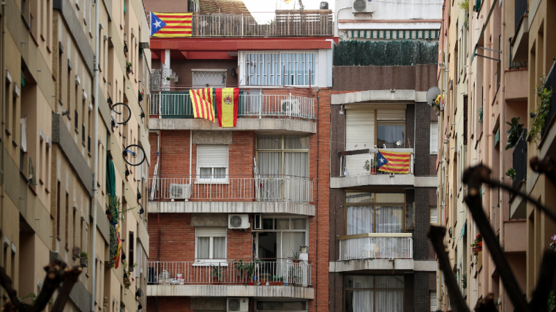 Balcones en Catalunya. / EFE