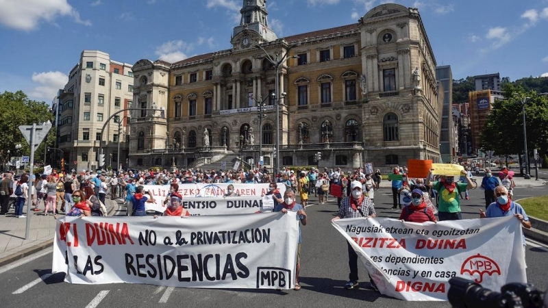 Manifestación pensionistas por coronavirus