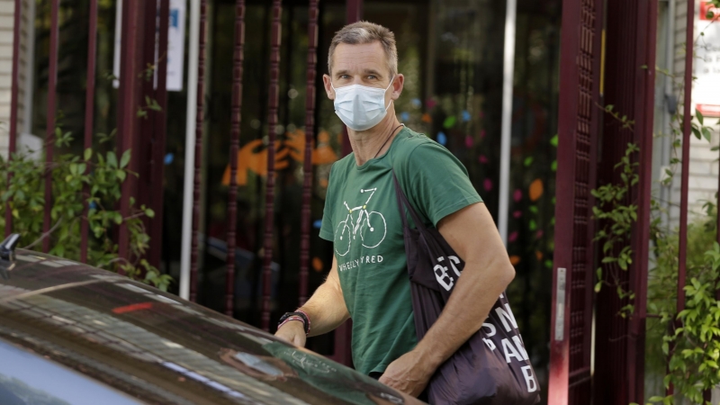 13/07/2020 - Iñaki Urdangarin llega al centro Hogar Don Orione para realizar su voluntariado, en Pozuelo de Alarcón (España). / EUROPA PRESS  - ANTONIO GUTIÉRREZ