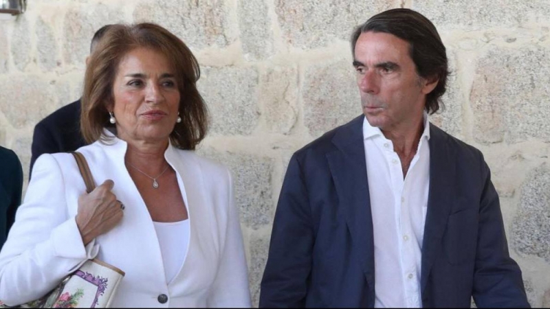 Aznar y Botella en una imagen de archivo. EFE.