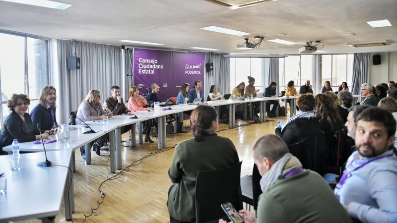 Reunión del Consejo Ciudadano Estatal de Podemos, el pasado enero. PODEMOS