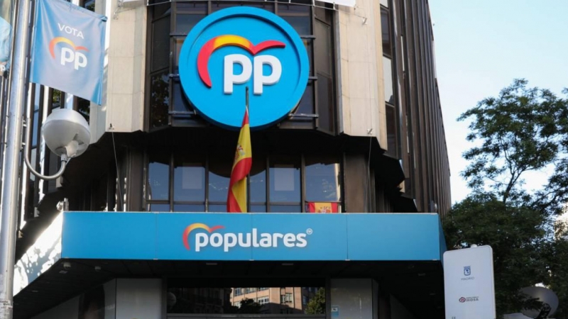 Sede del PP en la calle Génova de Madrid. / Jesús Hellín/Europa Press