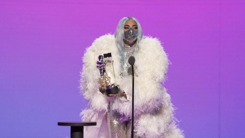 Lady Gaga acepta el premio a la Canción del año durante los MTV VMA 2020. VIACOM / REUTERS