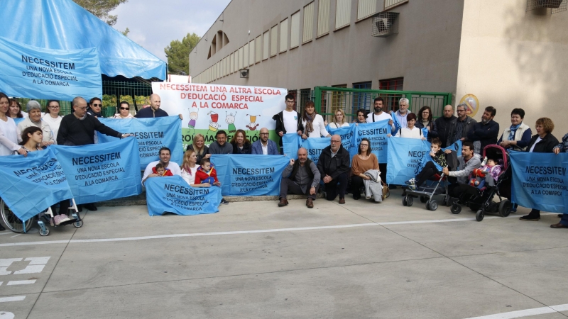 Una treintena de familias piden un nuevo centro de educación especial en la Selva (Girona). ALEIX FREIXAS/ACN