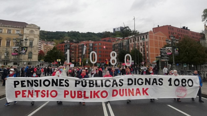 Pensionistas en Bilbao