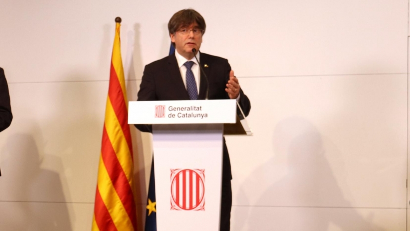 Els expresidents de la Generalitat, Artur Mas, Carles Puigdemont i Quim Torra. ALEIX FREIXAS / ACN
