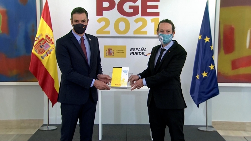 Sánchez e Iglesias presentan las claves de los PGE