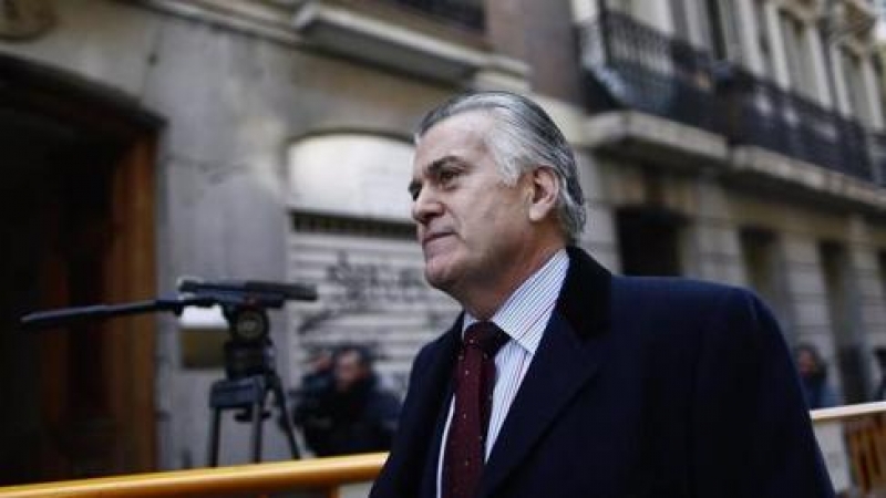 El ex tesorero del PP, Luis Bárcenas llega a la Audiencia Nacional.