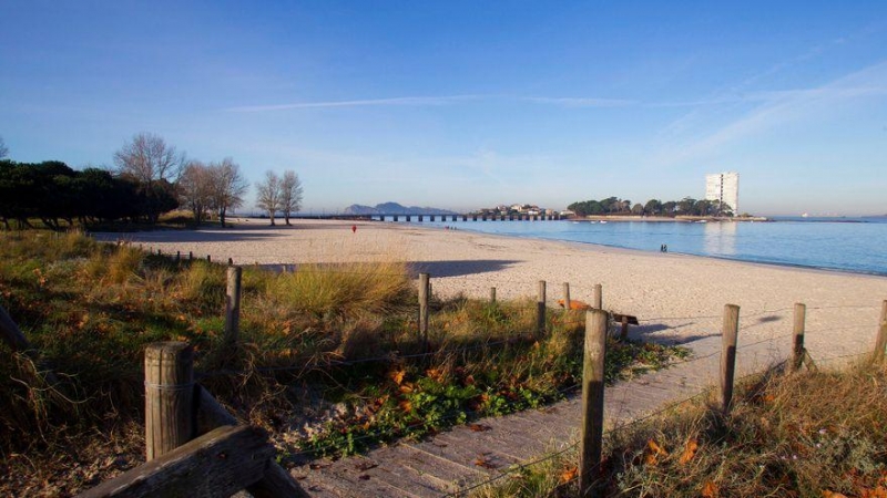 Playa de O Bao en Vigo.