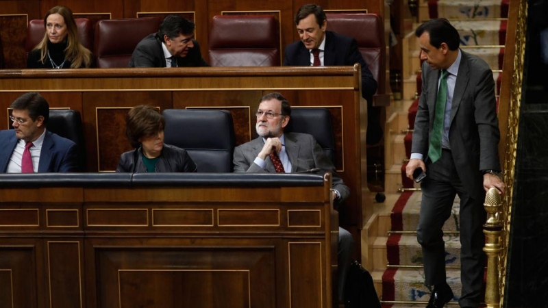 21-03-2018.- Imagen de archivo de Mariano Rajoy en una sesión de control al Gobierno en marzo del 2018.