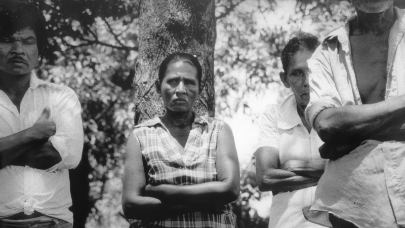 Indígenas misquitos en la comunidad de Walpa (Nicaragua), en 1986.