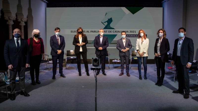 El debat de candidats d'aquest divendres organitzat per 'La Vanguardia'.