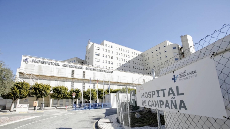 Hospital de campaña de Alicante, ubicado en el recinto del Hospital General Universitario de Alicante.