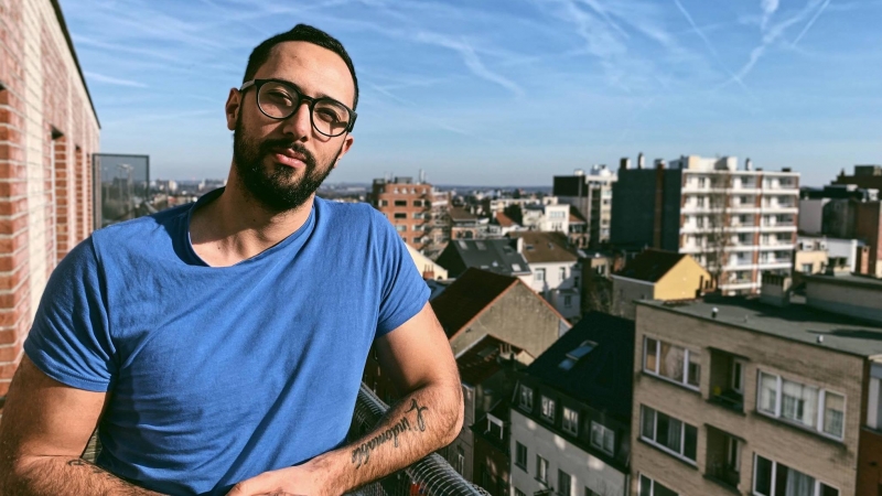El rapero Josep Miquel Arenas, alias Valtònyc, en Bruselas.
