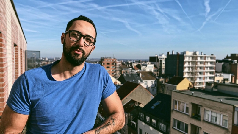 El rapero Josep Miquel Arenas, alias Valtònyc, en Bruselas.