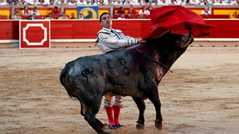 Imagen de archivo de una corrida de toros en Pamplona.