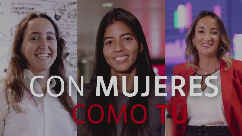 Tres profesionales STEM de Santander comparten su experiencia laboral en un vídeo subido al canal oficial del banco en Youtube
