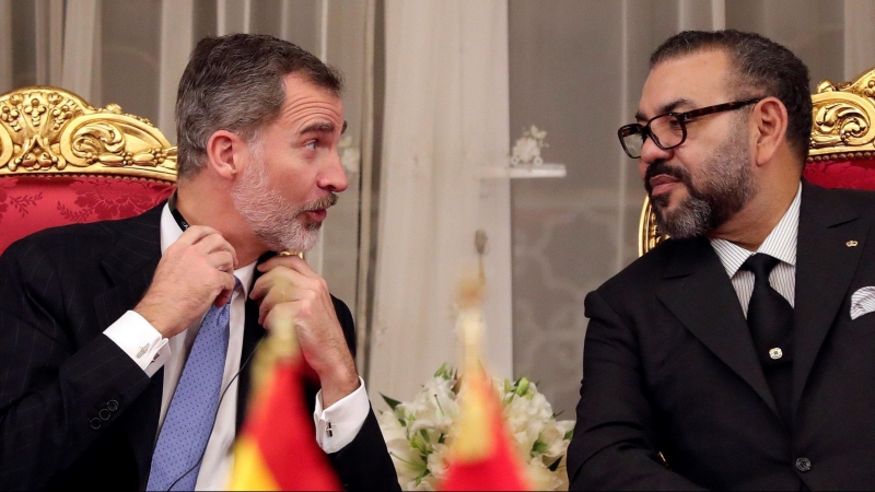 Rey Felipe con Rey Mohamed VI