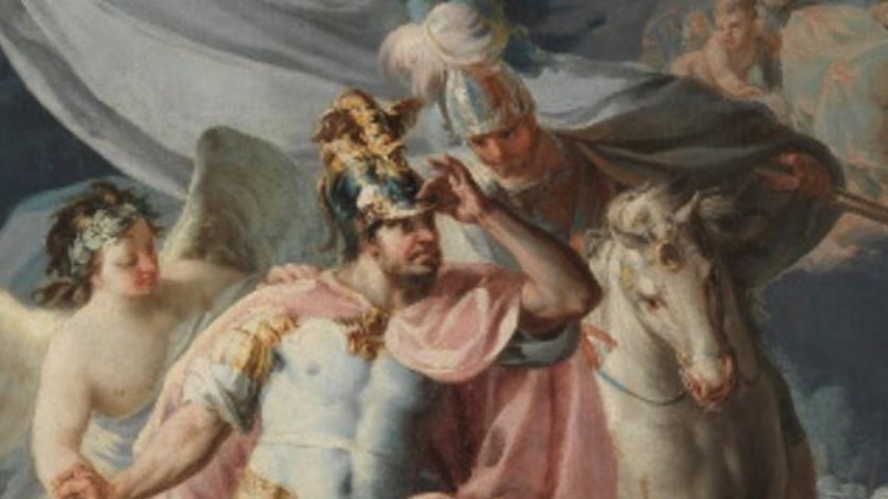 Aníbal vencedor que por primera vez mira a Italia desde los Alpes. Francisco de Goya. 1771. Museo Nacional del Prado. Archivo.