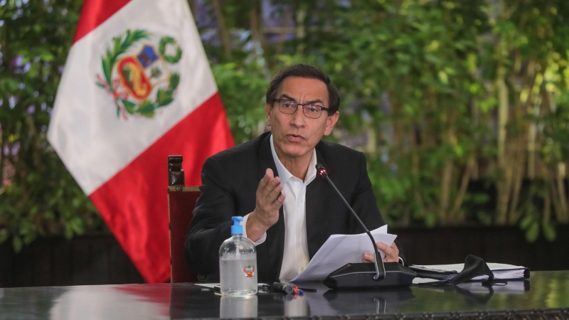 12/08/2020. Imagen de archivo del expresidente de Perú Martín Vizcarra. - Europa Press
