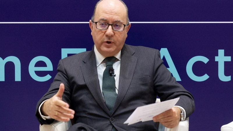 El presidente de la Asociación Española de Bancos (AEB), José María Roldán. EFE/Javier Liaño