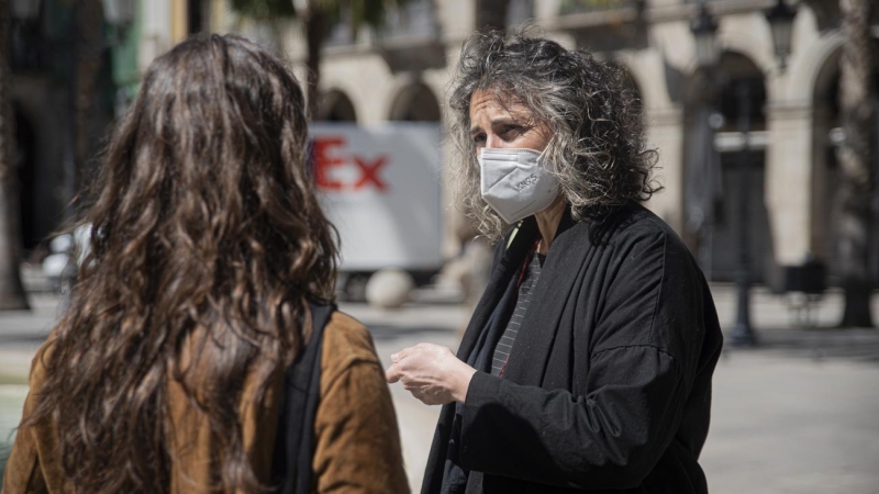 Elena Guim conversa amb la redactora.