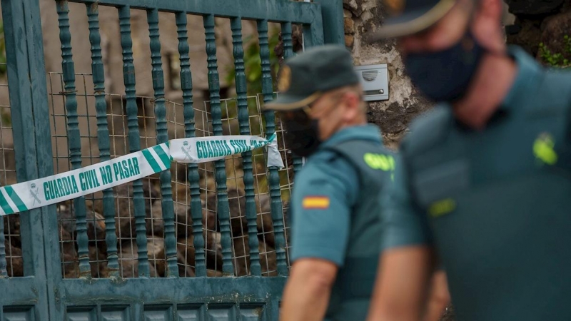 La Guardia Civil efectuó este lunes un registro con perros en la casa del padre de las niñas Anna y Olivia, desaparecidas en Tenerife.