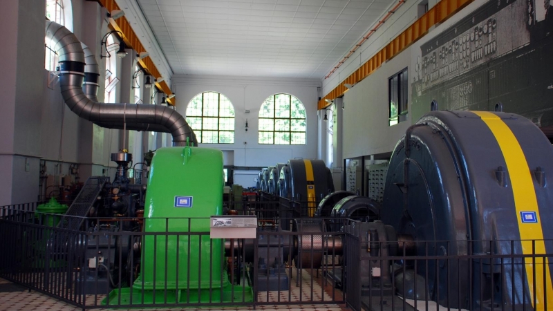 Interior de la central hidroelèctrica de Cabdella, al Pallars Jussà.