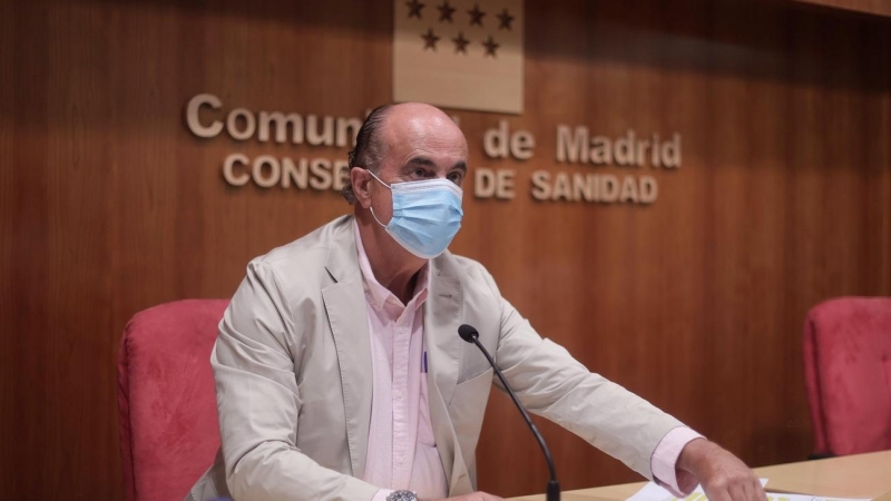 El viceconsejero de Salud Pública y Plan COVID-19 de la Comunidad de Madrid, Antonio Zapatero, en una rueda de prensa este viernes 11 de junio de 2021.