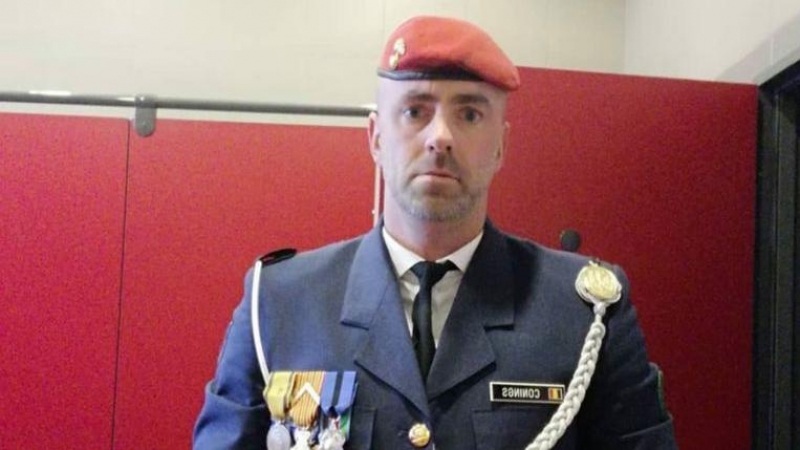 Jürgen Connings, el militar belga desaparecido.