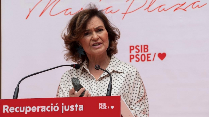 La vicepresidenta primera del Gobierno, Carmen Calvo.