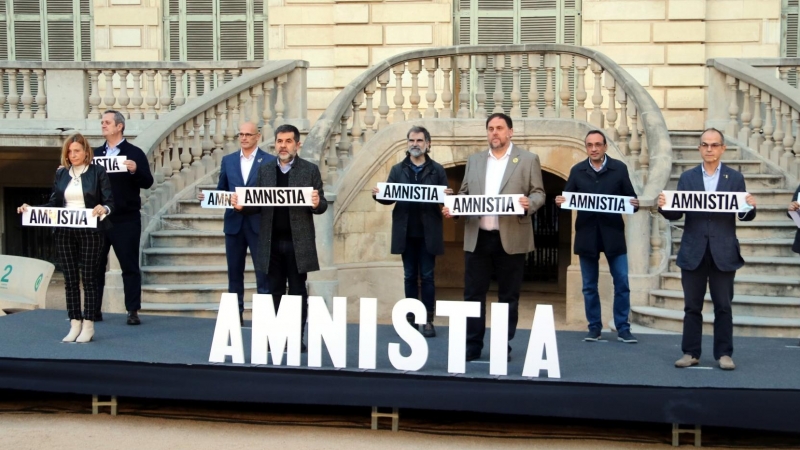 Acte unitari dels presos polítics per l'amnistia l'1 de febrer passat.