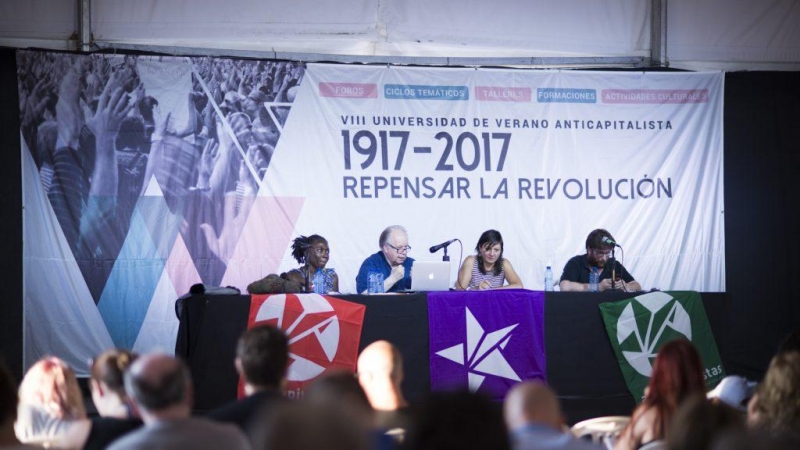 Fotografía de uno de los foros de la edición de 2018 de la Universidad de Verano Anticapitalista.
